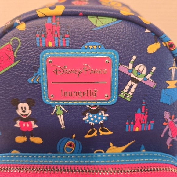 NWT 2024 Disney × Loungefly Mickey Minnie Figment 4 Parks Backpack main image 10